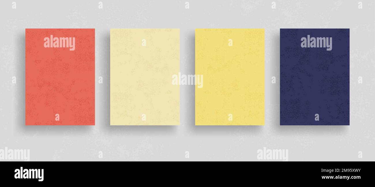 Colored Sheet Example Four sheets of colored paper with shadow for your design, brochure ...