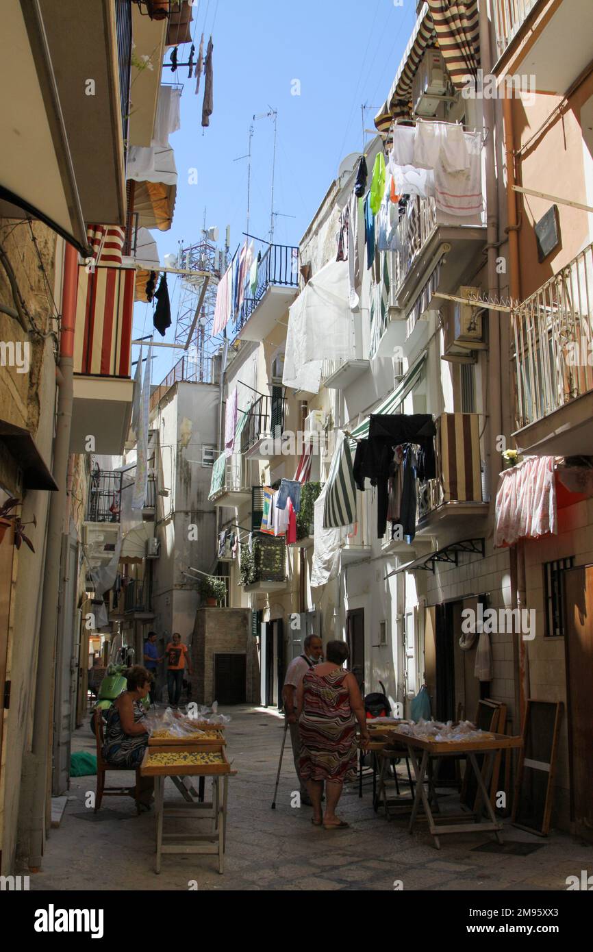 making pasta in Bari, Puglia, Italy Stock Photo Alamy