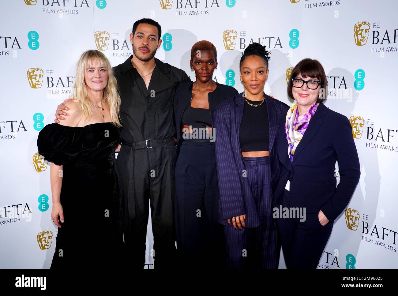 Edith Bowman (left), Daryl McCormack, Sheila Atim, Naomi Ackie and