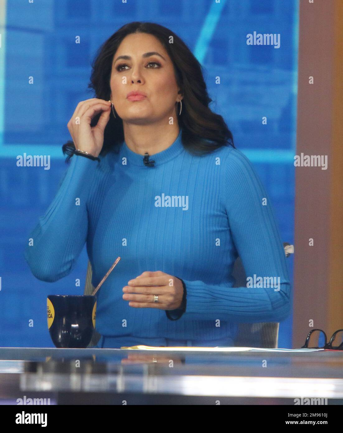 Celebrities Appear On The 'Good Morning America' Show Studios. PICTURED Cecilia Vega LOCATION