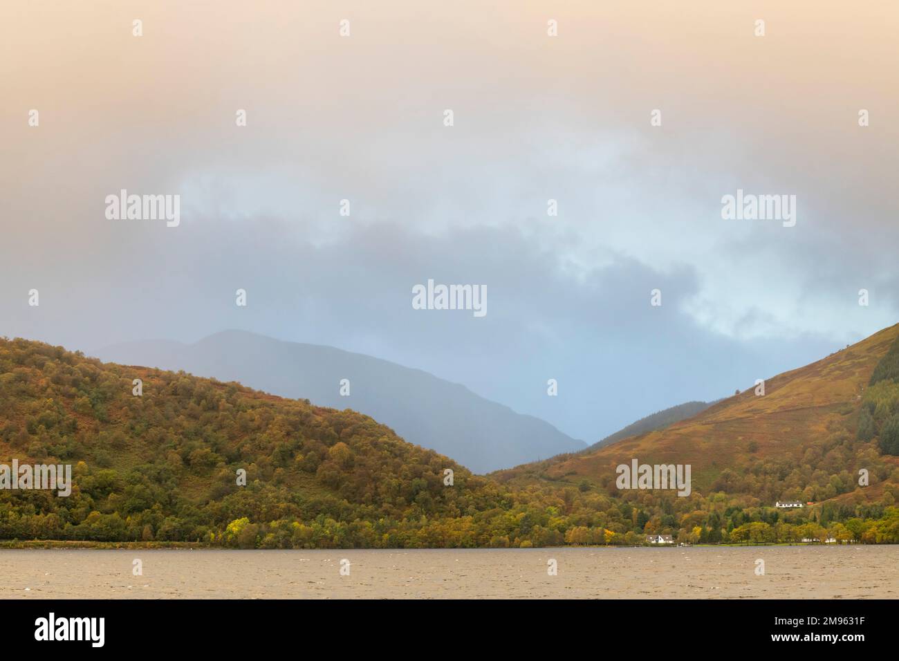 Dawn over Loch Lomond, Loch Lomond and Trossachs National Park, Scotland Stock Photo