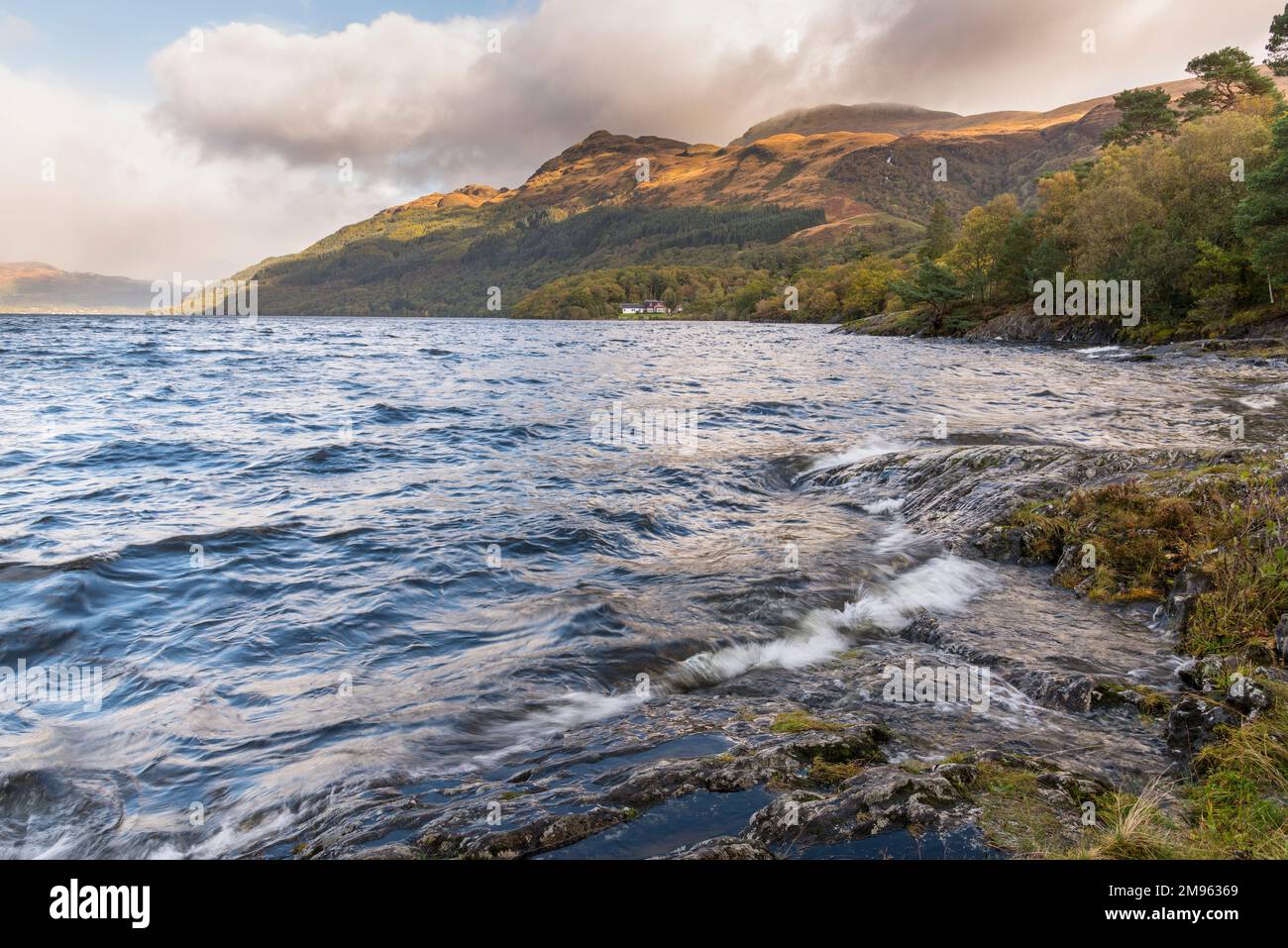 Loch Lomond near Rowardennan, Loch Lomond and Trossachs National Park, Scotland Stock Photo
