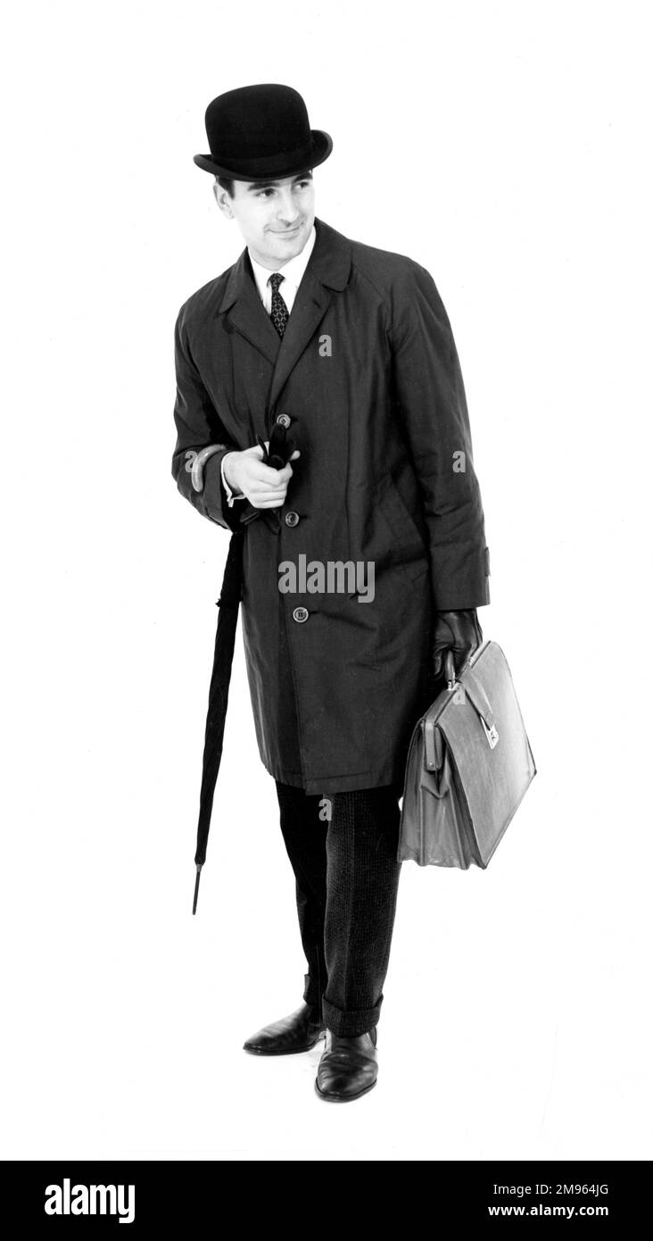 Full length portrait of a man going home from work. Stock Photo
