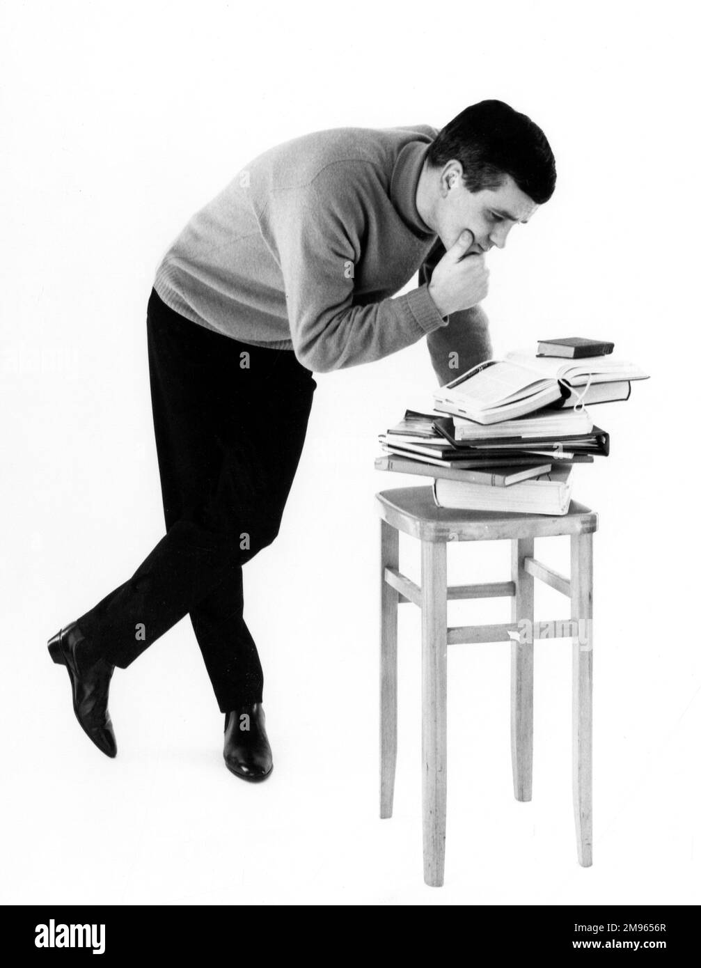 1960s man reading book Cut Out Stock Images & Pictures Alamy