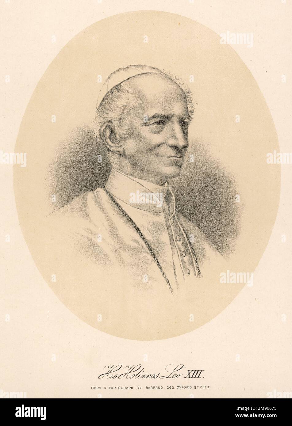 POPE LEO XIII Gioacchino Vincenzo Raffaelle Luigi Pecci. Stock Photo