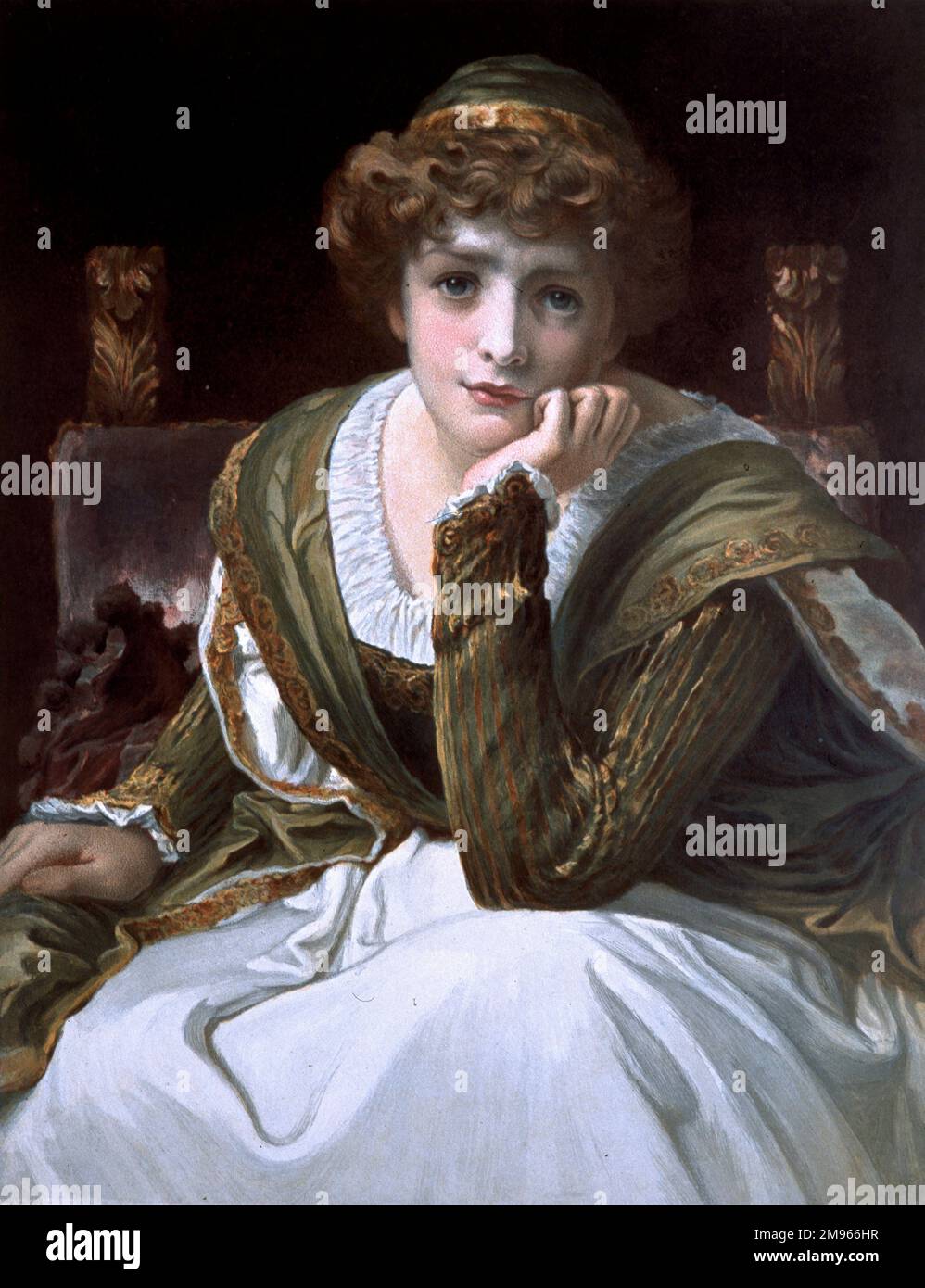 Desdemona, by Sir Frederick Leighton. Stock Photo