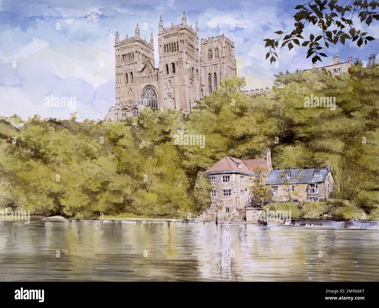 The classic view looking up toward the majestic Norman Cathedral at