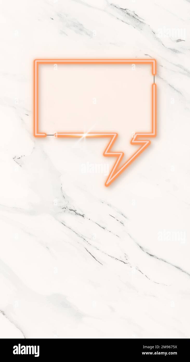 Orange speech balloon wallpaper vector Stock Vector