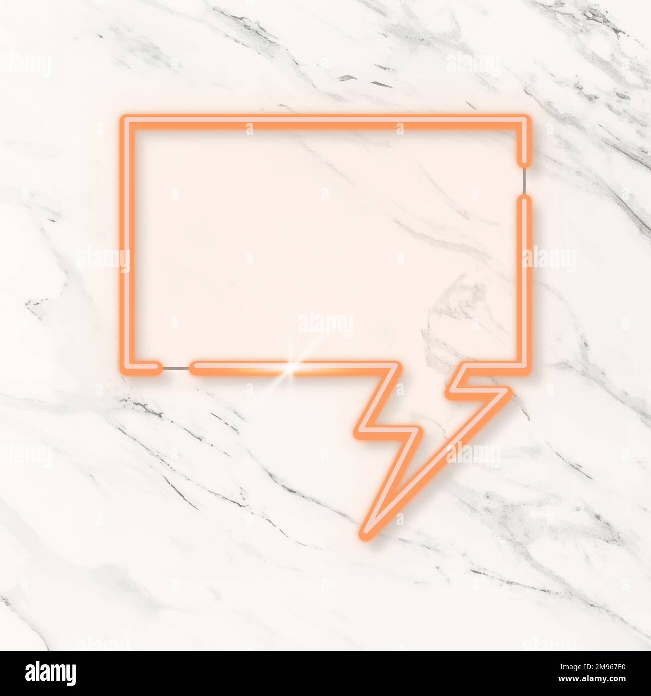 Orange speech balloon background vector Stock Vector