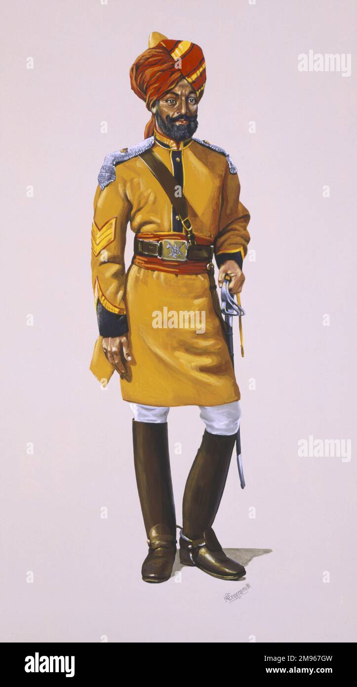 Duffadar (Sergeant) of The First Bengal (Lancers) Cavalry. "Skinners