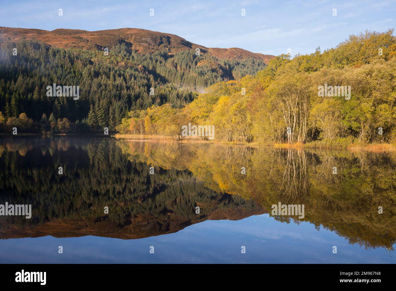 Loch Chon, Loch Lomond and Trossachs National Park, Scotland Stock Photo