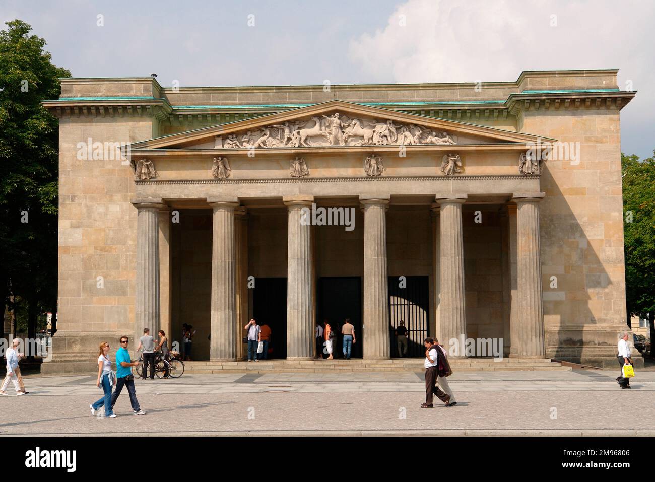 The Neue Wache (New Guard House), in central Berlin, dating from 1816.  Originally built as a guardhouse for the troops of the Crown Prince of Prussia, it has been used as a war memorial since 1931. Stock Photo
