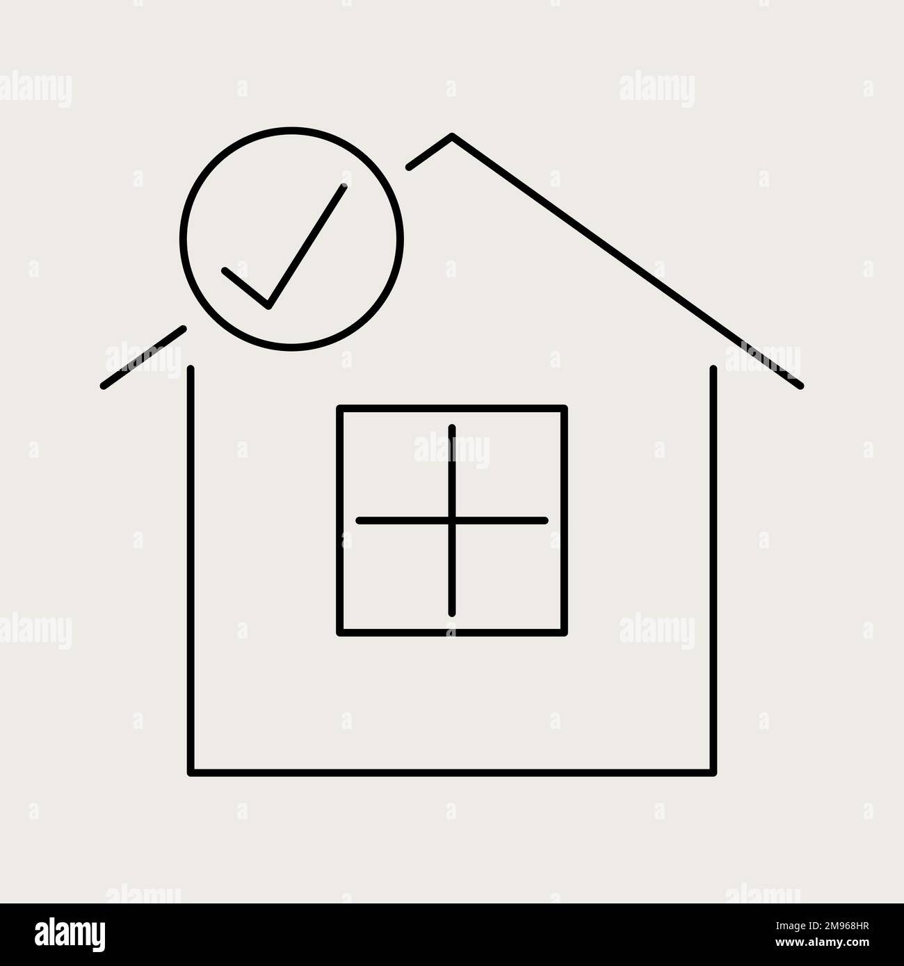 Stay home coronavirus prevention icon vector Stock Vector Image & Art