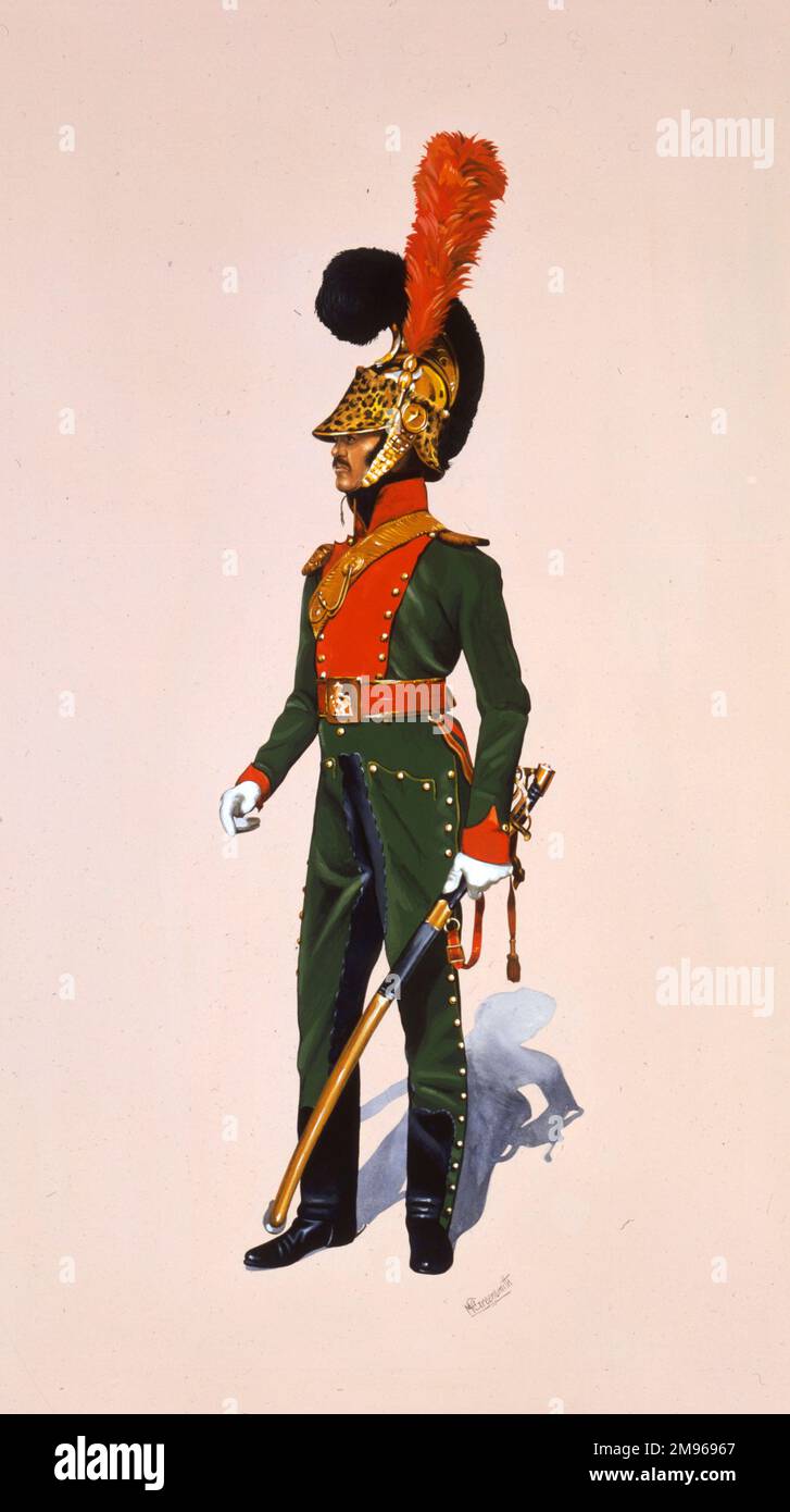Officer - 1st Regiment Chevaux-Leger Lancers - French officer from the  Napoleonic War era Stock Photo - Alamy