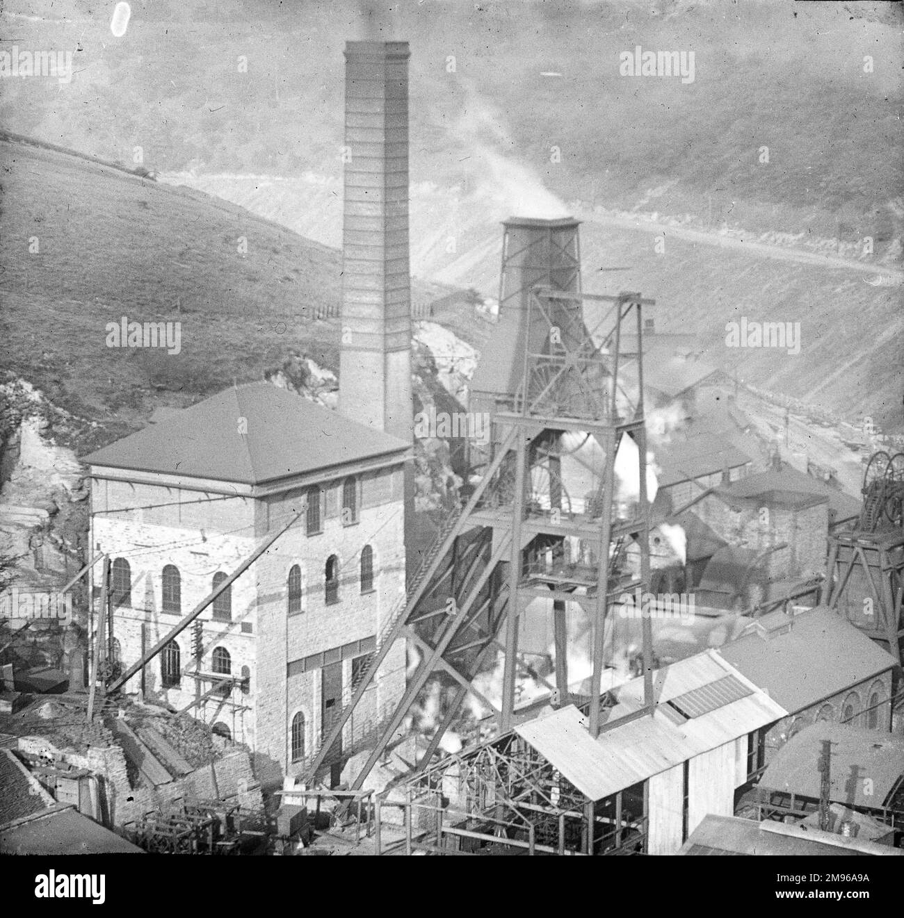 An aerial view of Tirpentwys Colliery near Pontypool in South Wales