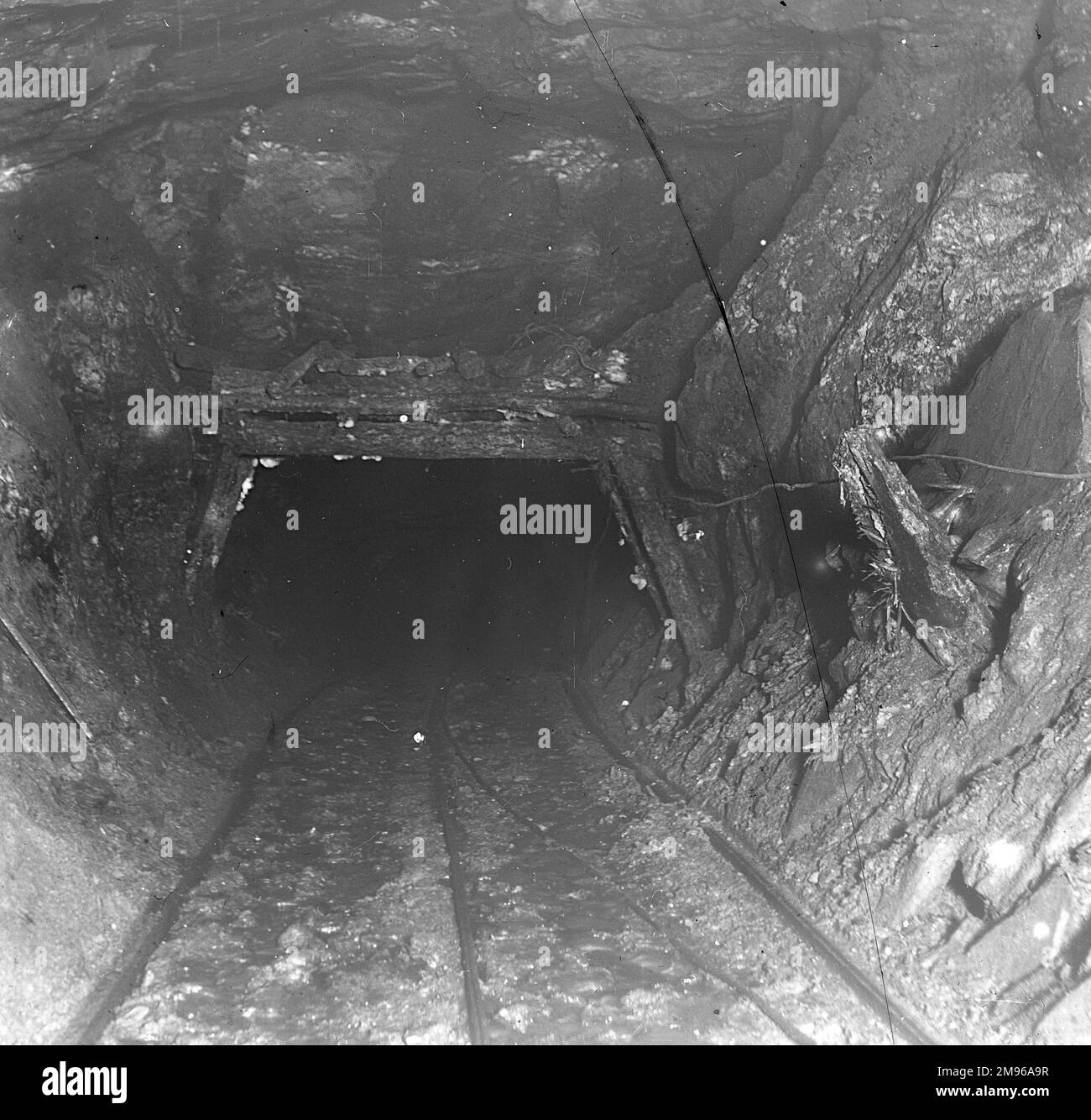 Evidence of side movement in a coal seam at Tirpentwys Colliery, near