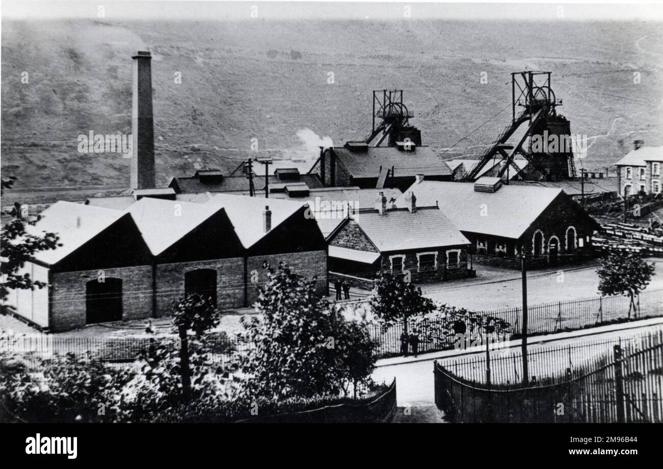 General view of the Elliot Colliery, New Tredegar, Rhymney Valley