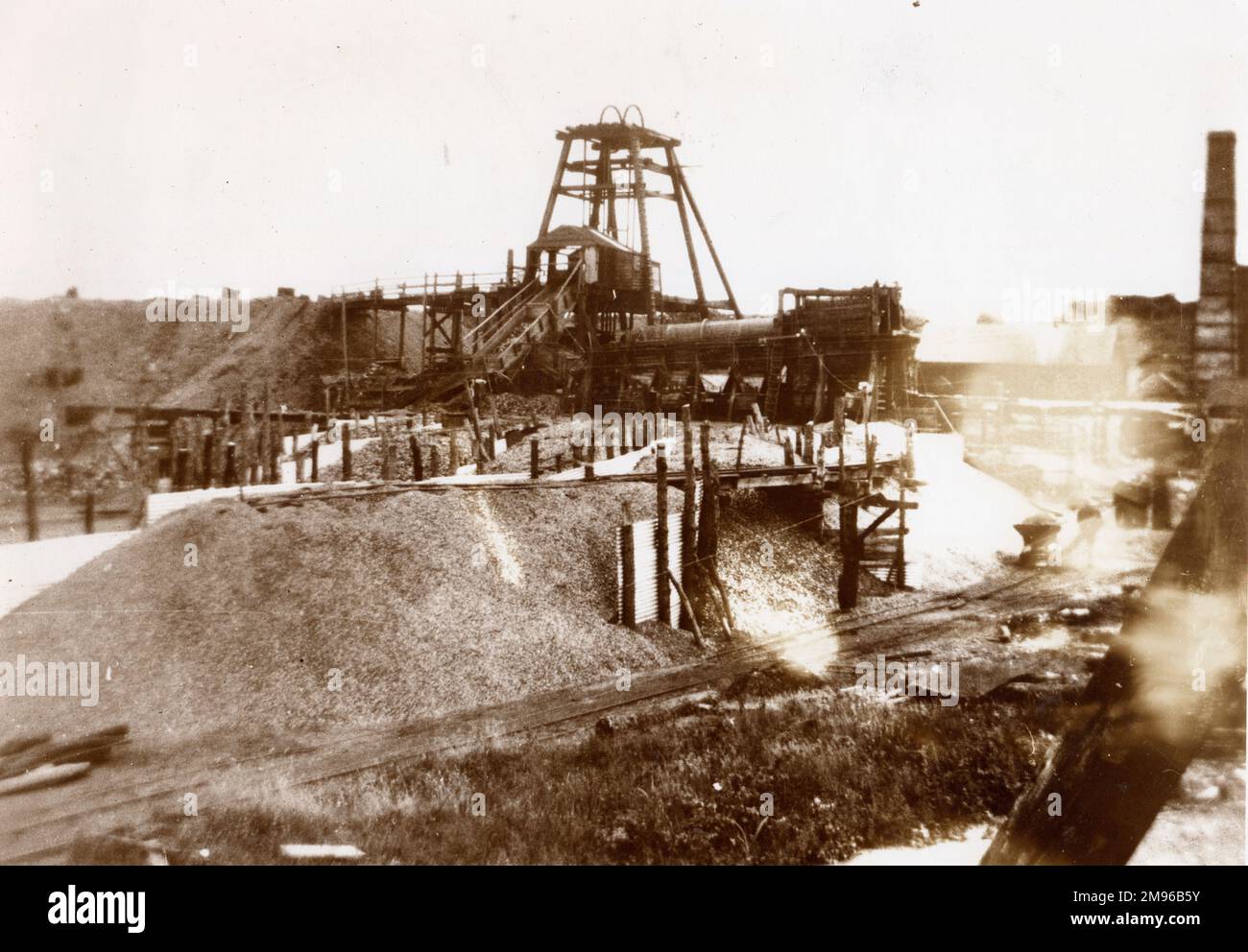 A view of Hook Colliery, near Haverfordwest, Pembrokeshire, South Wales ...