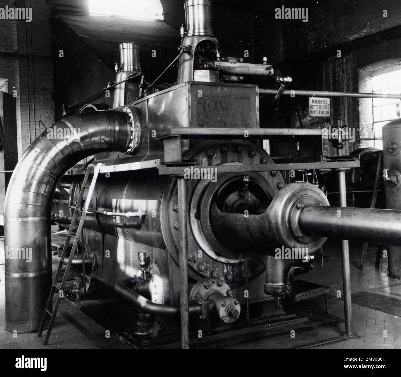 A steam powered winding engine, possibly at the Glyn Pits Colliery ...
