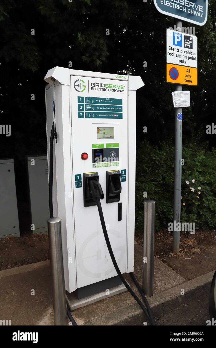 Gridserve Electric Highway; Public Electric Vehicle Charging Bay at