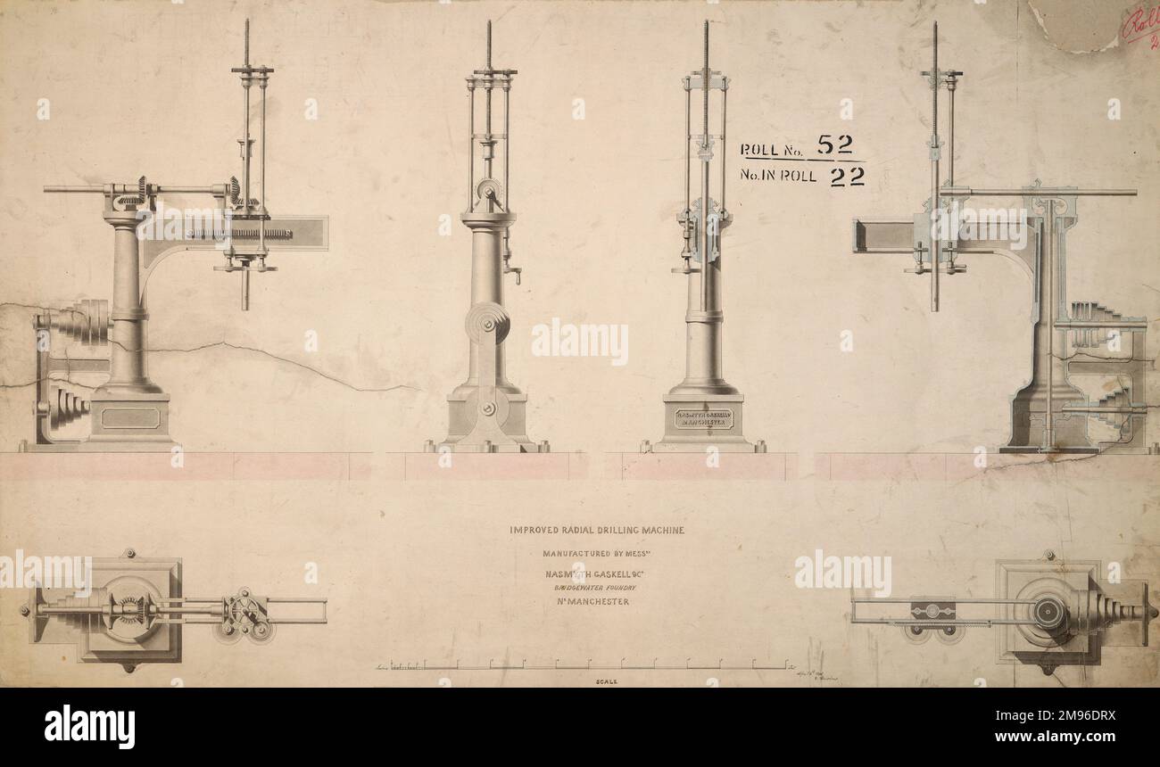 Radial arm drilling machine