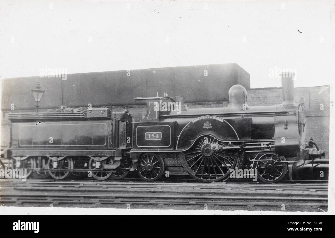 Locomotive no 184 'Problem' built c1860 for the L&NWR Stock Photo