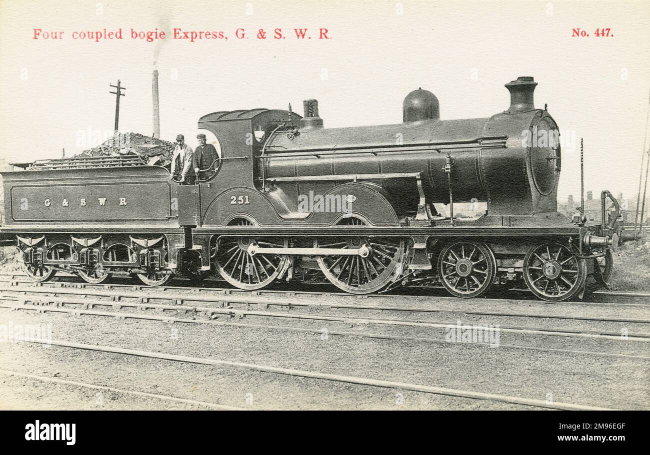 Locomotive no 251 four coupled bogie express Stock Photo