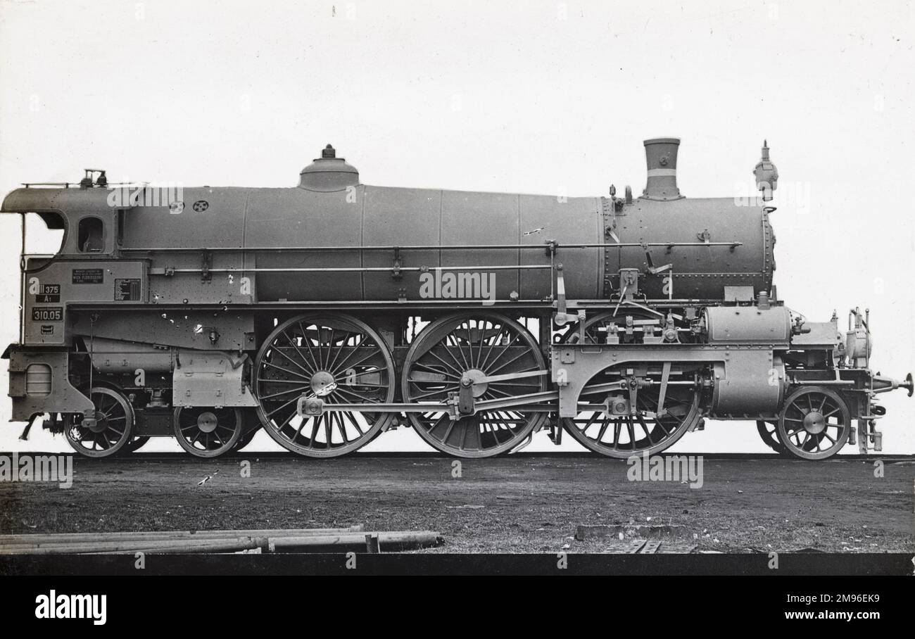 Locomotive no 310.05 2-6-4 Stock Photo