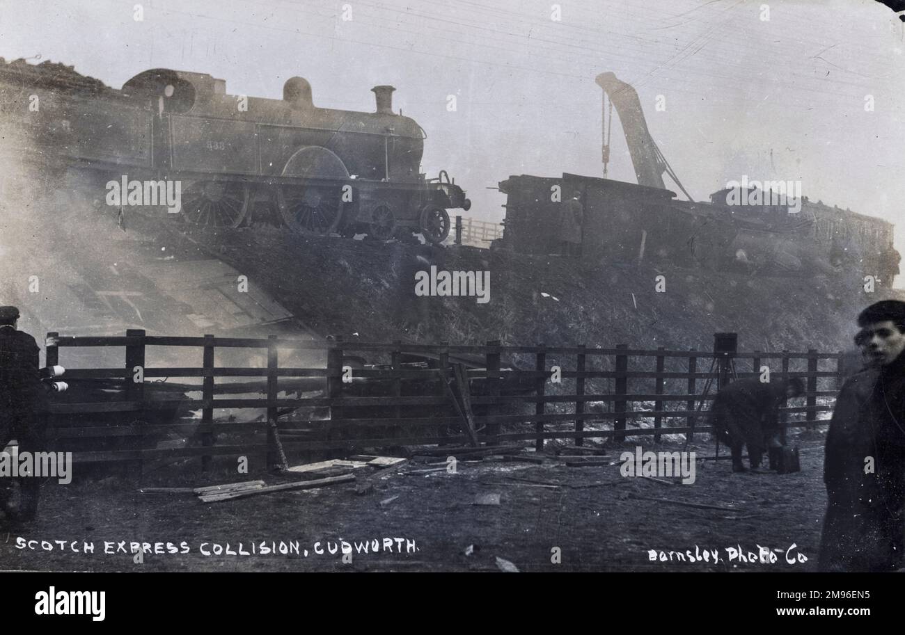 Scotch Express collision Cudworth Stock Photo Alamy