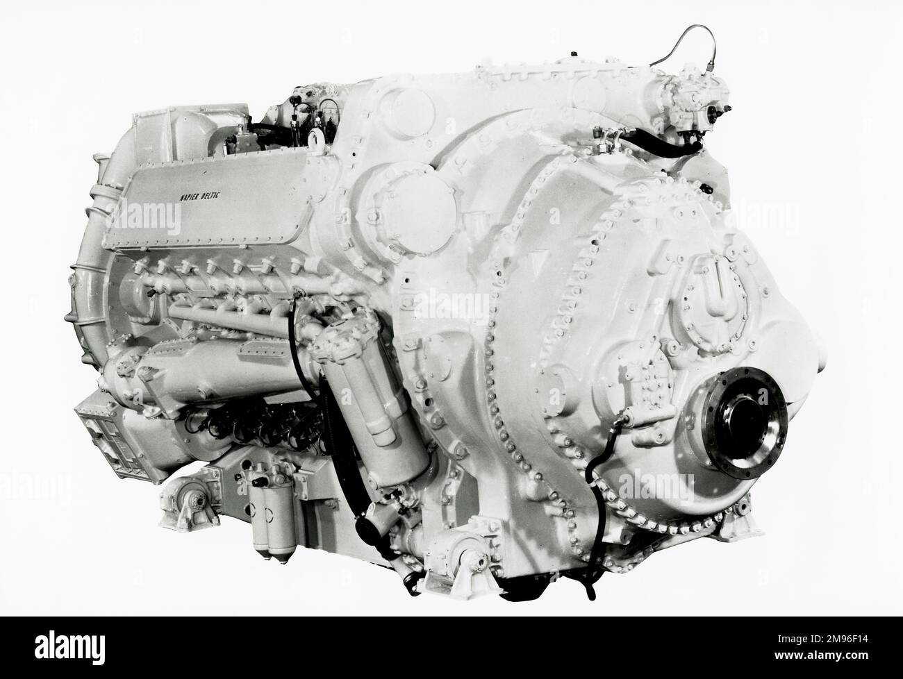 Napier Deltic MTB CT18-42K engine charge-cooled turbocharged Stock Photo