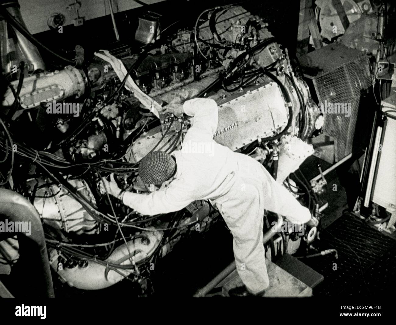 Deltic T18 engine test Stock Photo