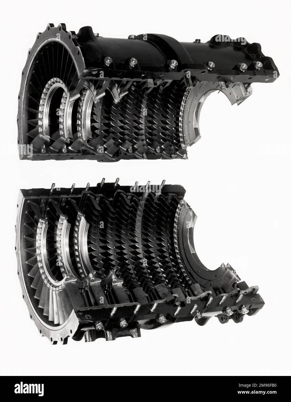 Napier Gazelle 1,260/2,000 shp free turbine engine, copressor half