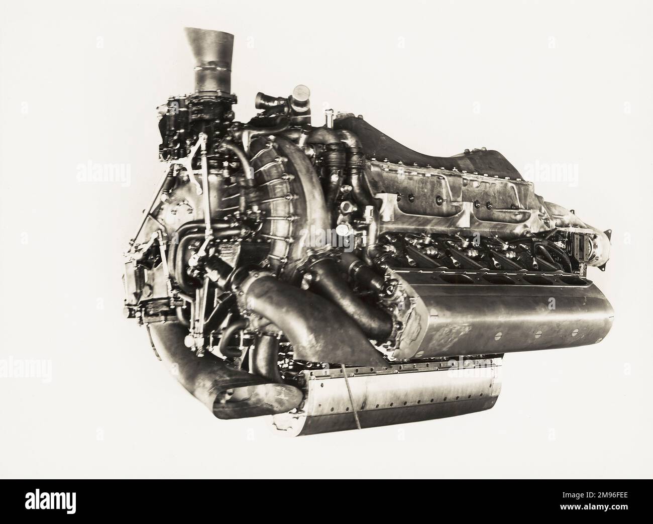 Lion VIID engine with double reduction gear Stock Photo