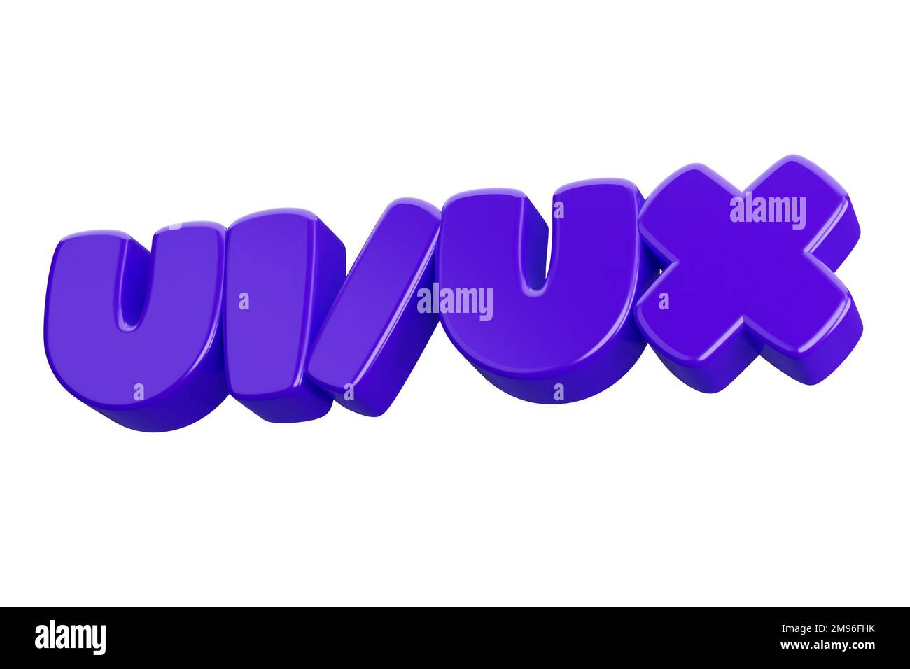 ui ux 3d word text Stock Photo - Alamy