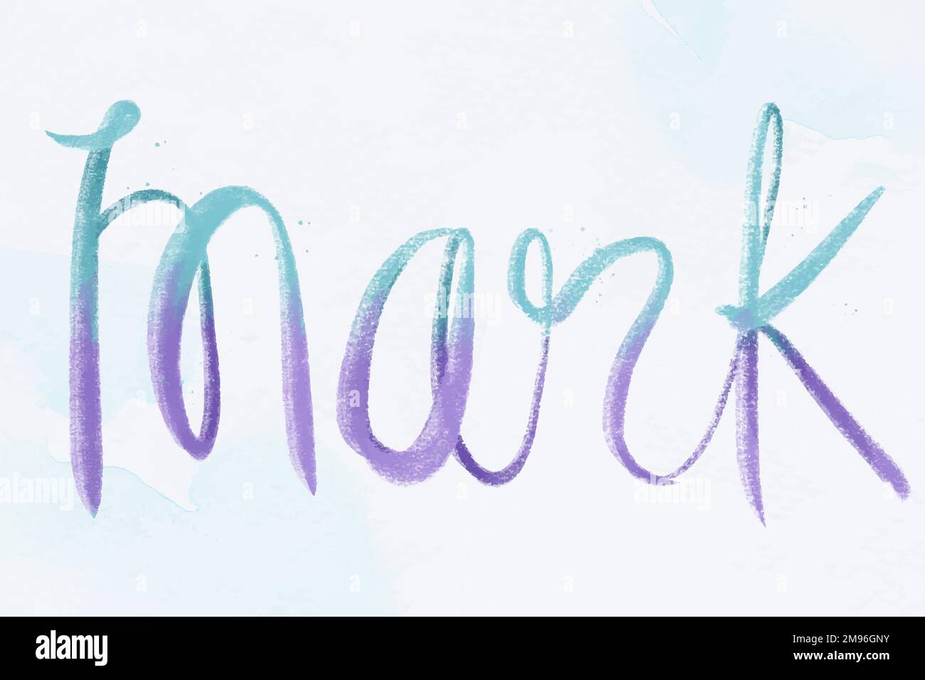 Mark male name calligraphy vector font Stock Vector Image & Art Alamy