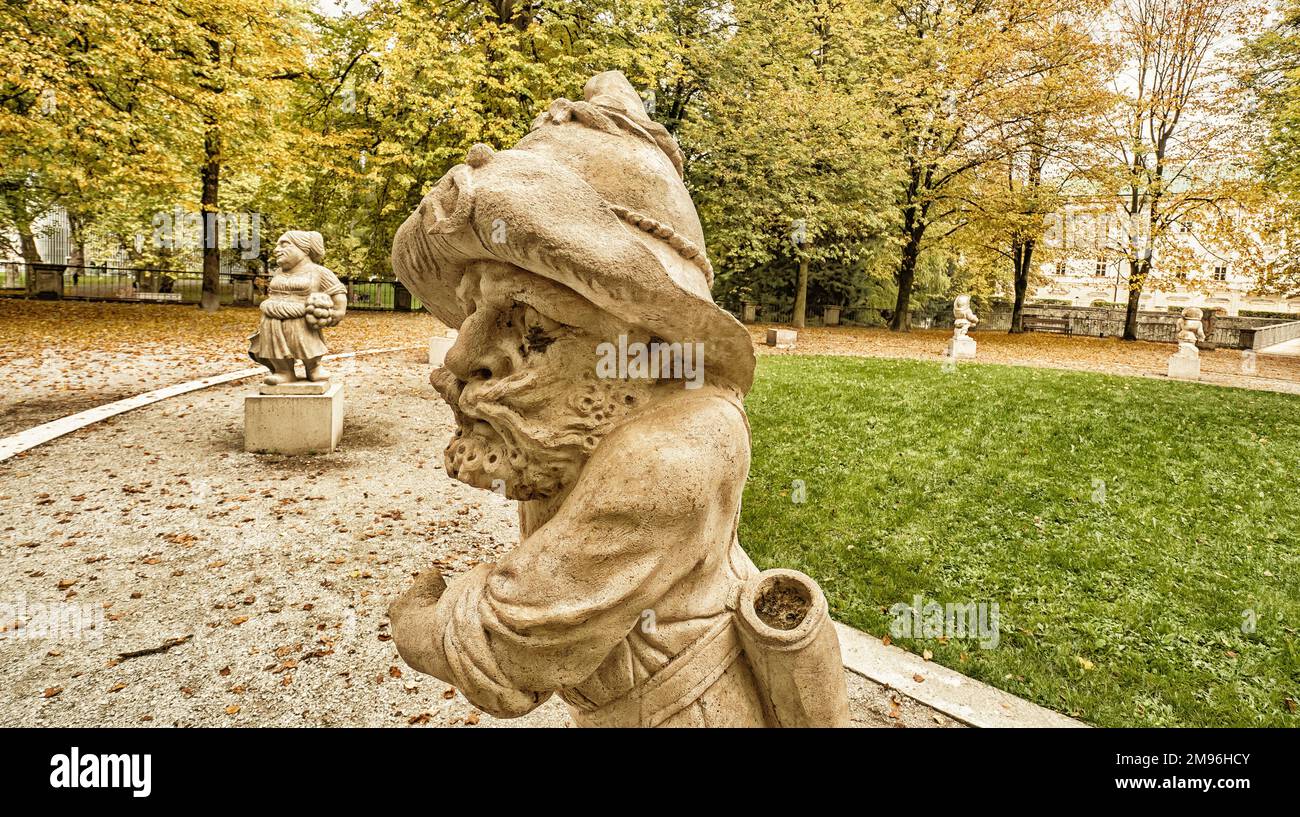 Dwarf Statue, Bizarre Dwarf, Zwergerlgarten, Dwarf Garden, 18th Century