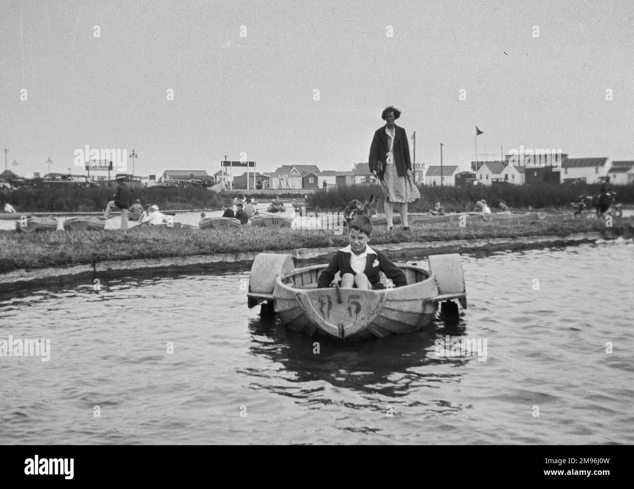 Pedalo Black and White Stock Photos & Images - Alamy