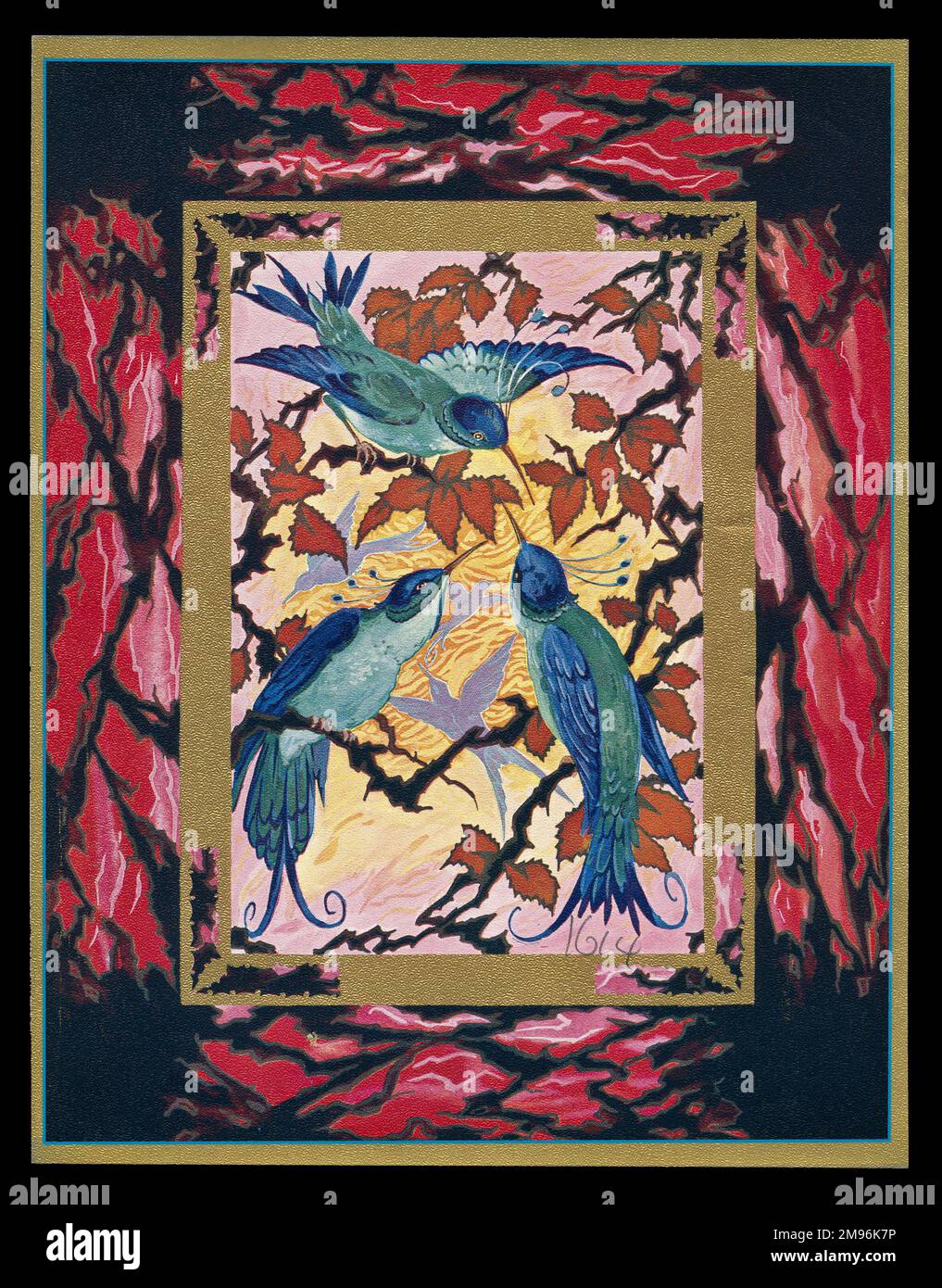Suncatcher Rotondo Con Tre Colibr&igrave; &ndash; Acrilico Multicolore Per Interni/Esterni &ndash; Decorazione Da Appendere