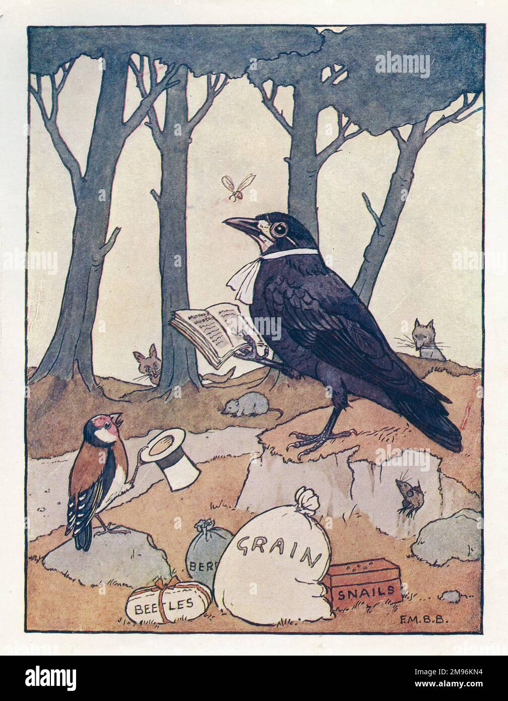 Nursery Rhymes -- The Wedding of Robin Redbreast and Jenny Wren ...