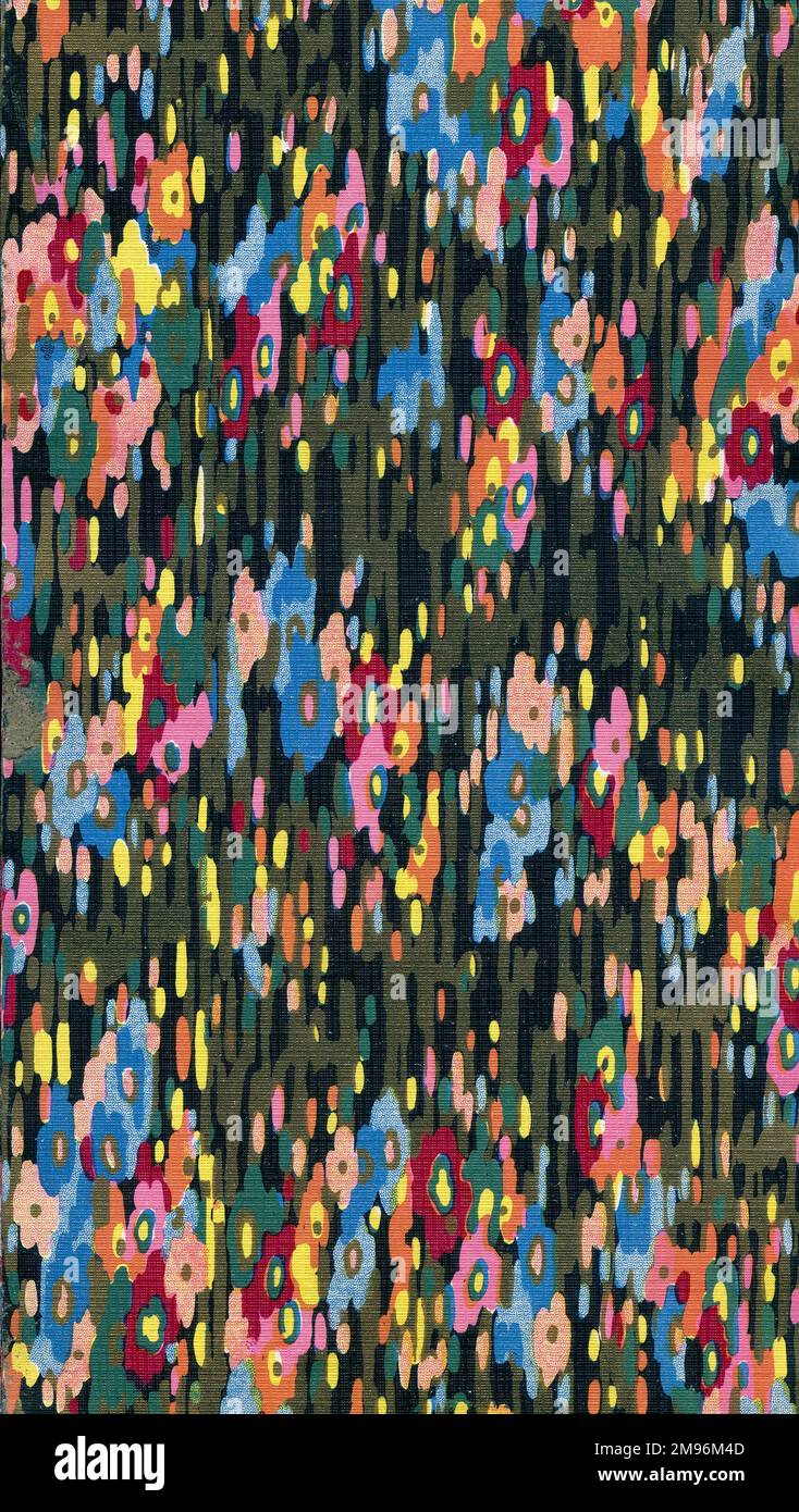 Wrapping Paper Sample Design multicoloured floral pattern Stock