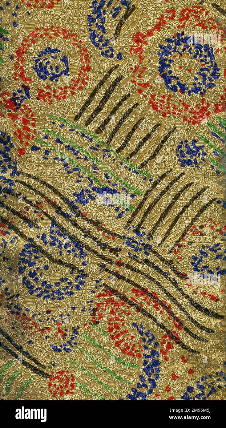 Wrapping Paper Sample Design abstract pattern on a gold background