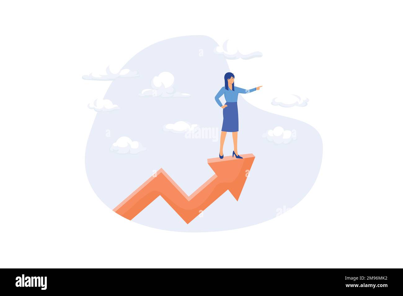 Woman leader, success businesswoman or female visionary to lead company(04)