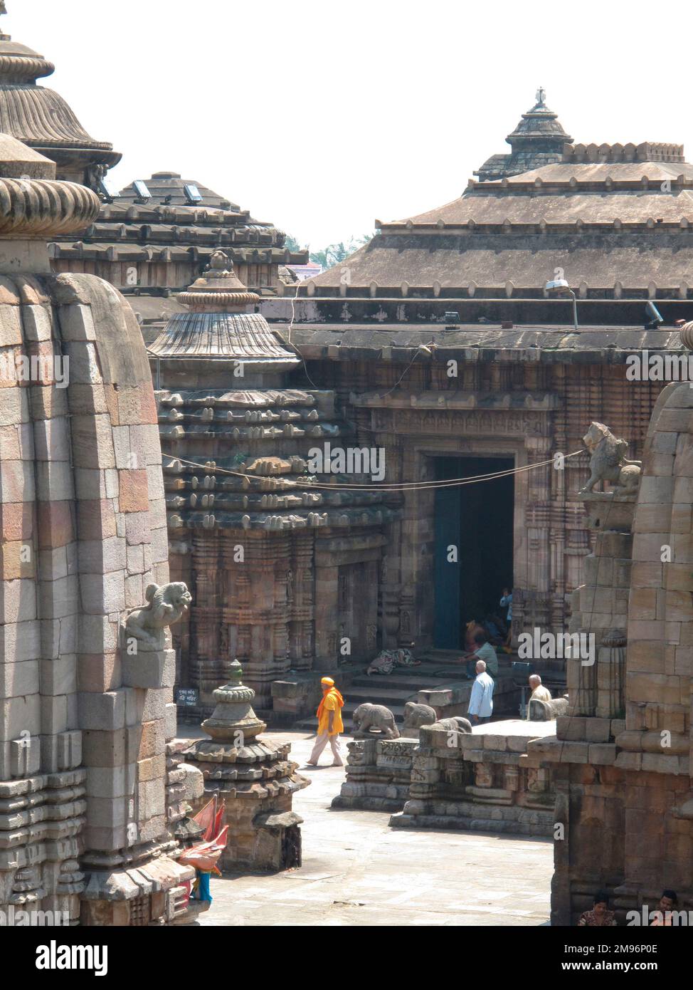 India, Orissa, Bhubaneswar: Lingaraj Hindu temple. Stock Photo