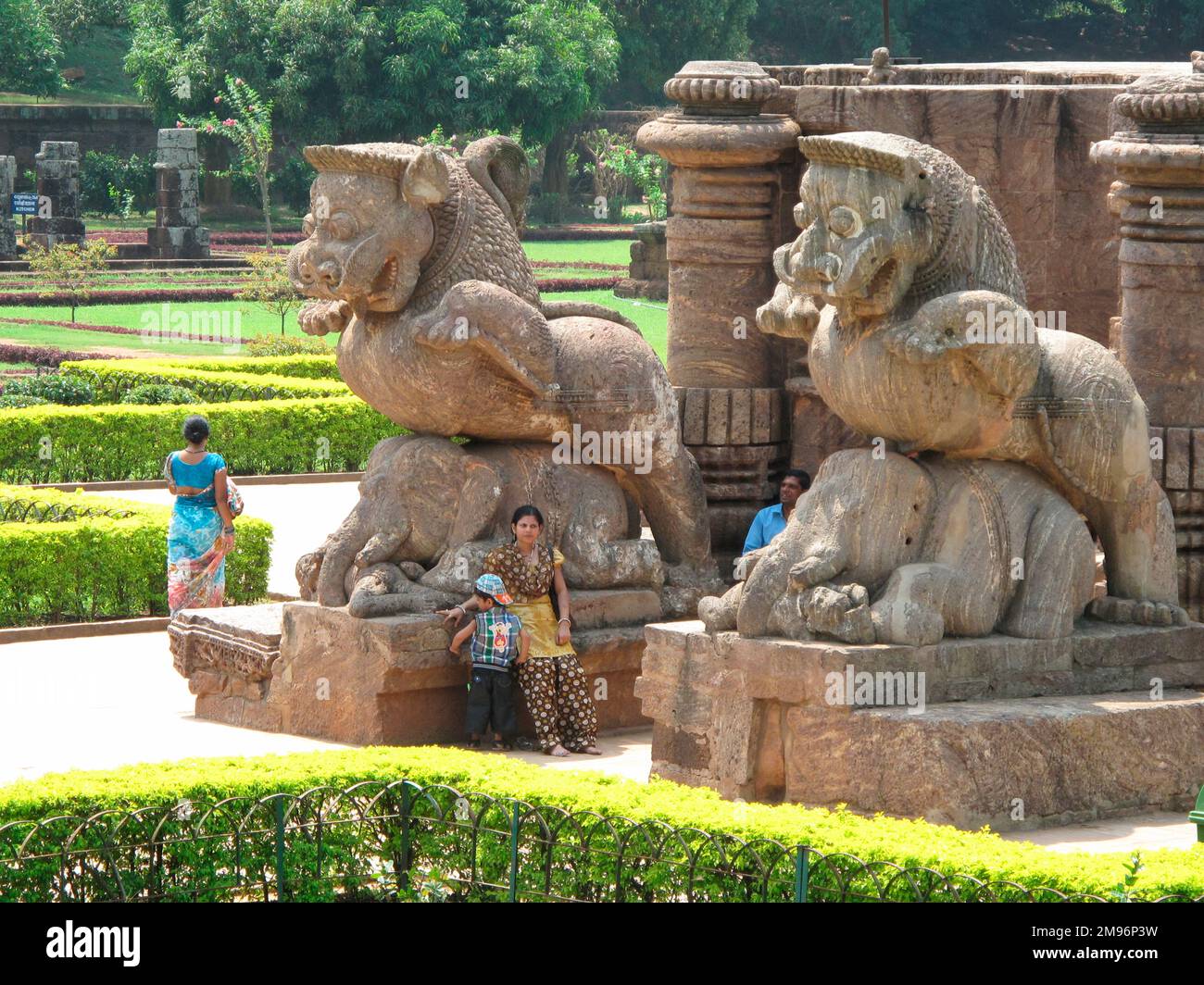 Carved Lion Head from Orissa - 18thC Carved Lion Head from Orissa - 18thC