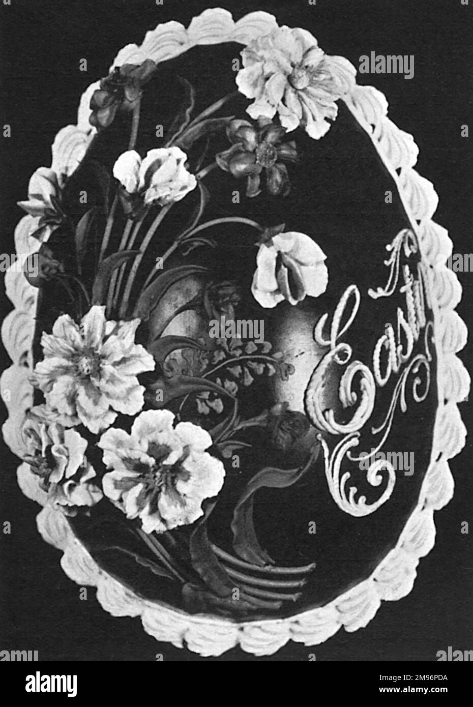 Floral Design for Chocolate Easter Egg Stock Photo Alamy