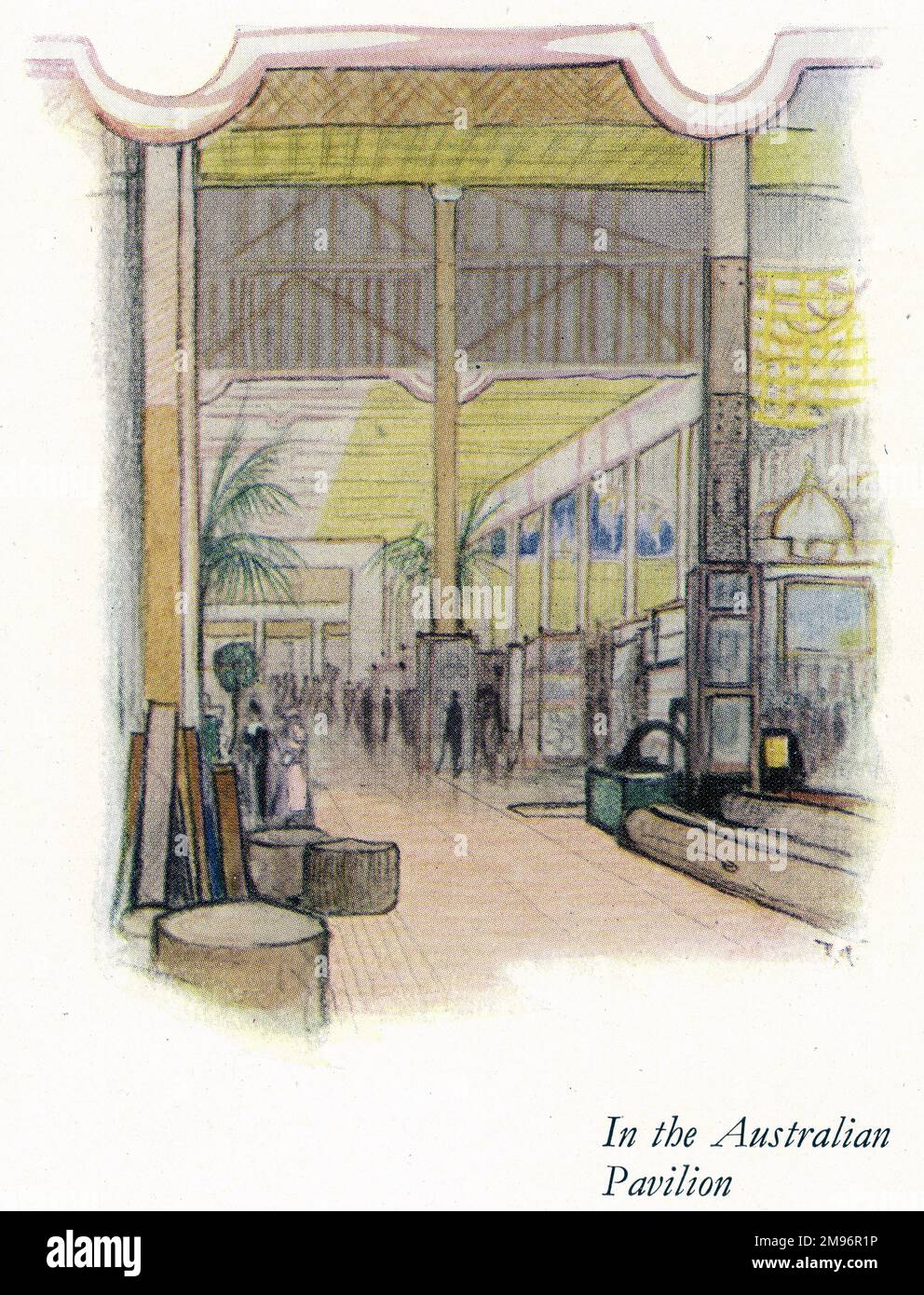 In the Australian Pavilion, British Empire Exhibition, Wembley Stock