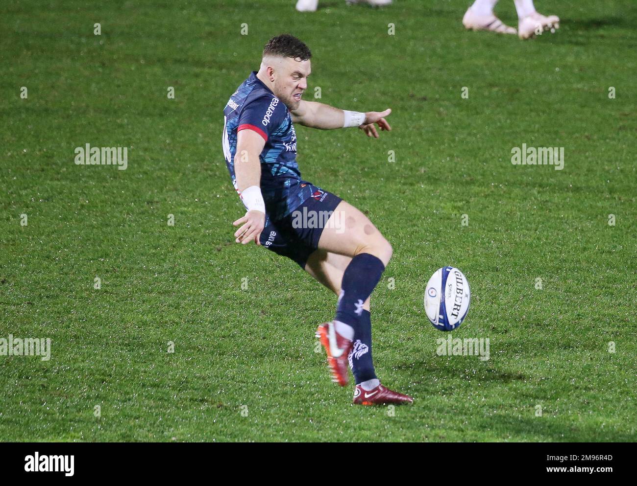 Ian Madigan of Ulster Rugby during the Champions Cup, rugby union match between Stade Rochelais (La Rochelle) and Ulster Rugby on January 14, 2023 at Marcel Deflandre stadium in La Rochelle, France - Photo: Laurent Lairys/DPPI/LiveMedia Stock Photo