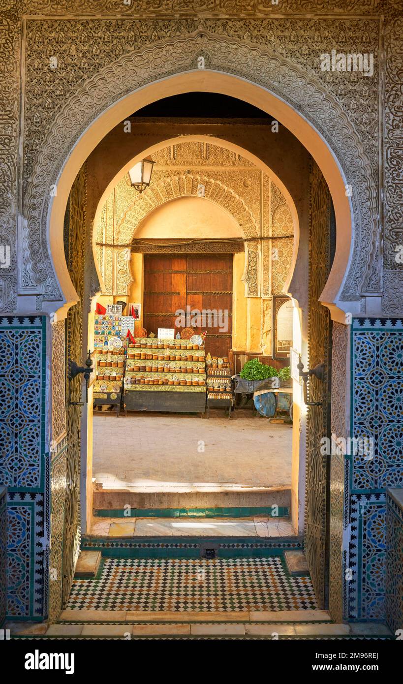 Street of Medina, Fez, Morocco Stock Photo