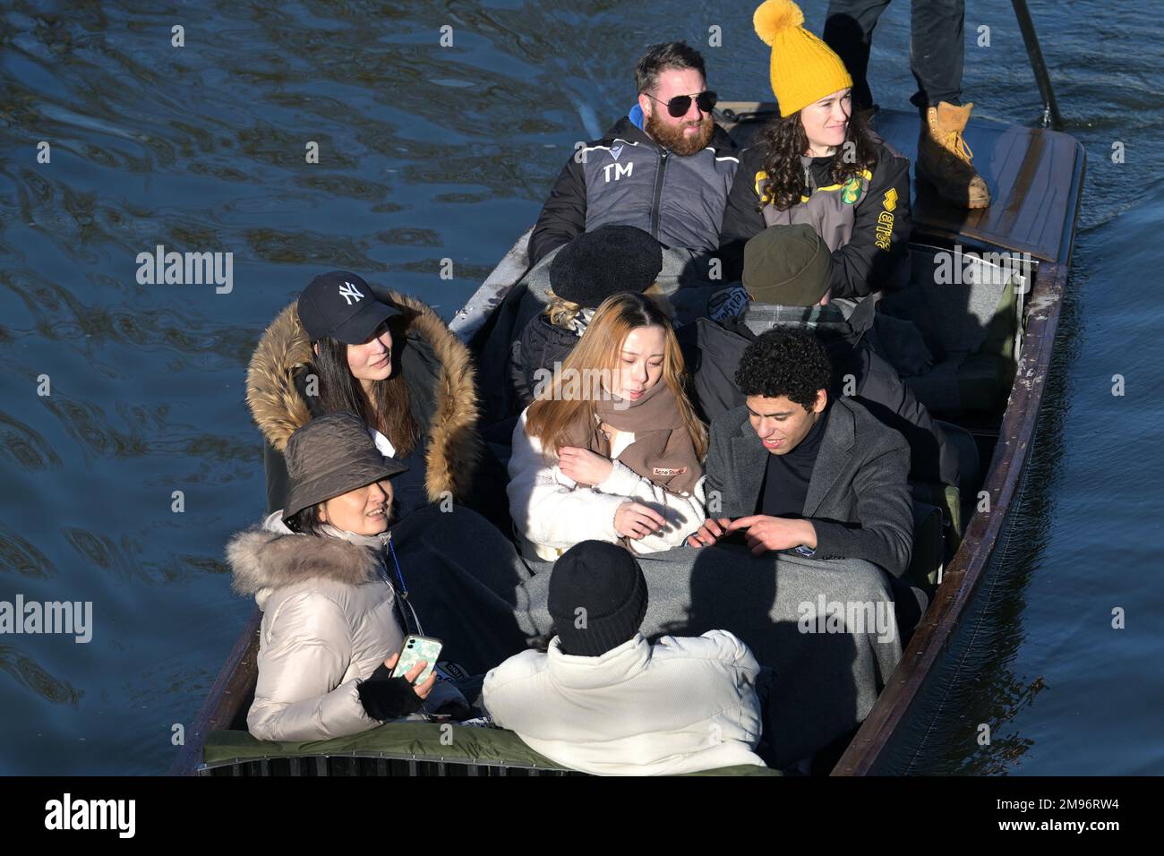 Cambridge, UK. 17th Jan, 2023. With the extremely cold snap of weather