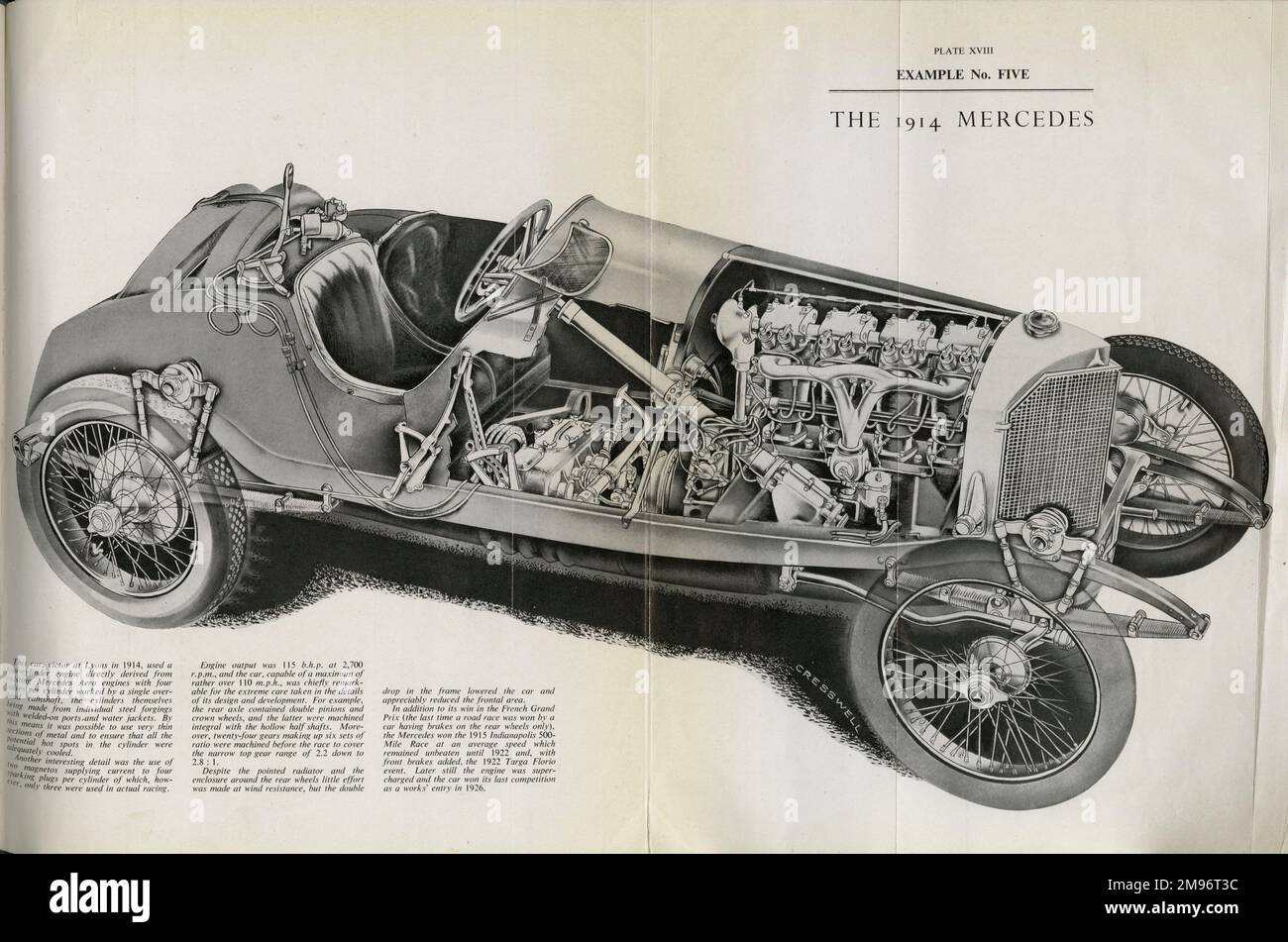 The 1914 Mercedes Stock Photo